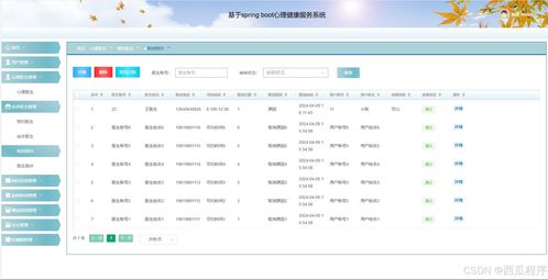 基于SpringBoot与Vue的心理健康服务系统 架构设计与核心功能解析